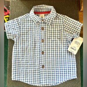 NWT 6-12 month Carters button down short sleeve